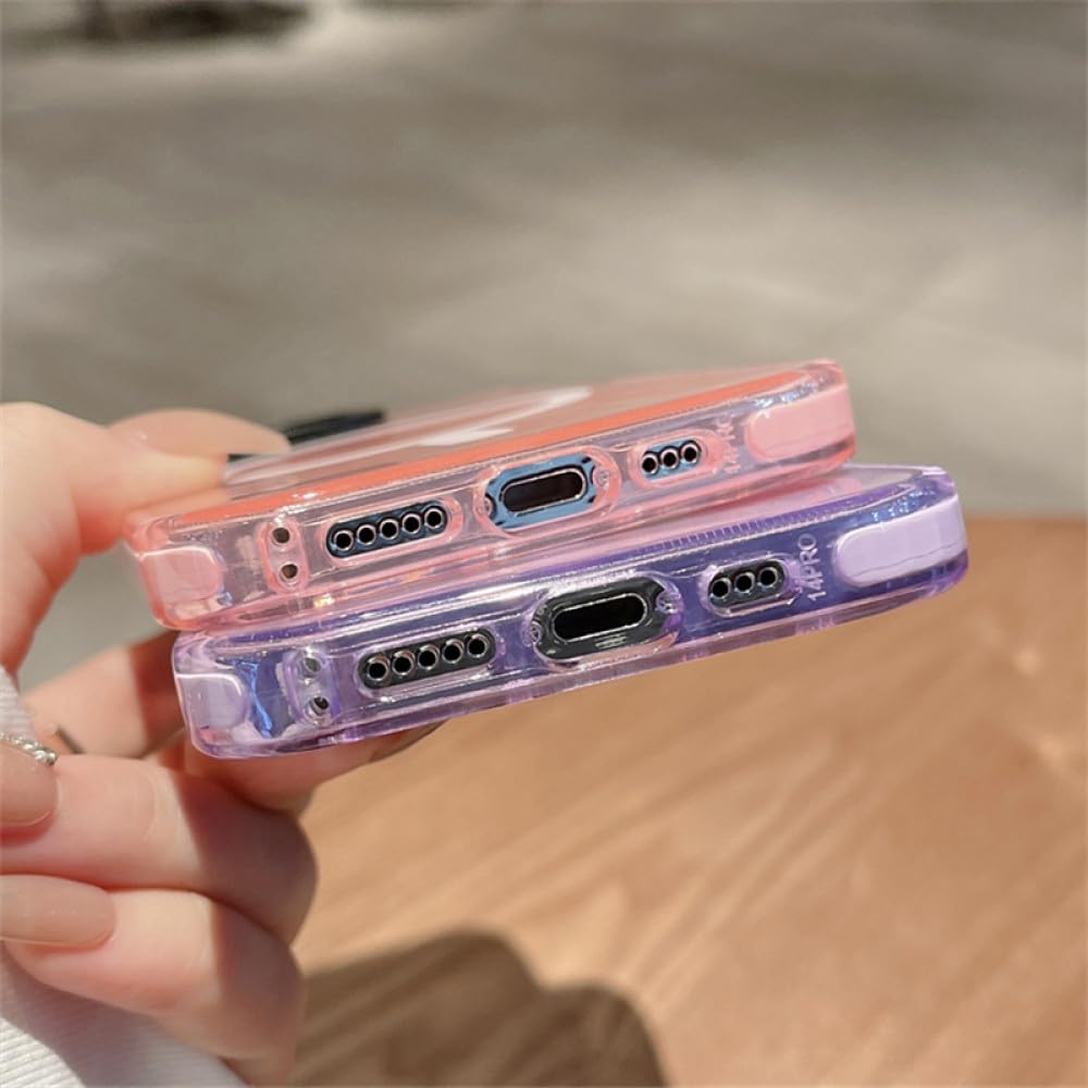 Amazon.co.jp: 蛍光ゼリーカラー磁気ワイヤレス充電ケース iPhone 15